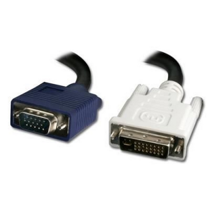 Cable DVI-I mâle / VGA mâle