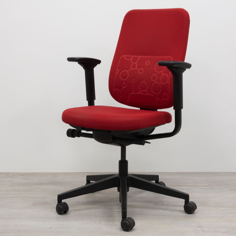 Steelcase Reply Tissu Rouge
