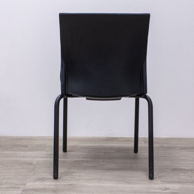 Chaise 4 pieds Steelcase noir