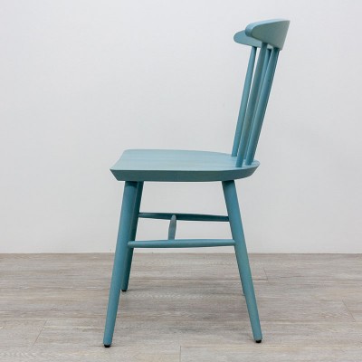 Chaise à barreaux en bois Turquoise
