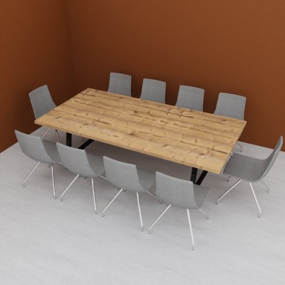 Table L240 Timber / Noir