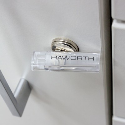 Crédence Haworth L80 Droite Blanc