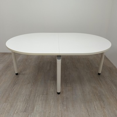 Table ovale Majencia L180 Blanc