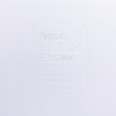 Chaise MDF Flow Blanc Violet