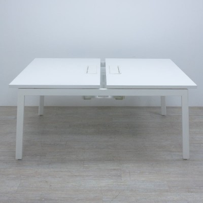 Bench 2 postes Forma 5 L120 Blanc