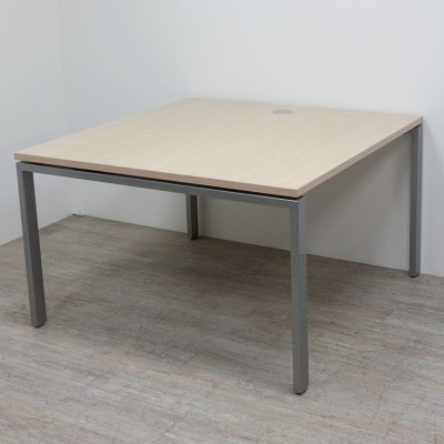 Table L120 Gris / Chêne
