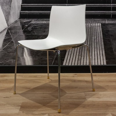 Chaise Arper Catifa 46 Blanc / Gris