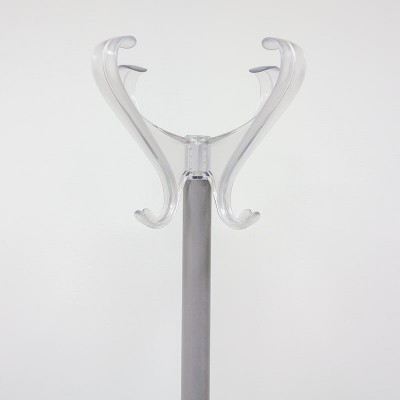 Porte manteaux 4 patères Gris