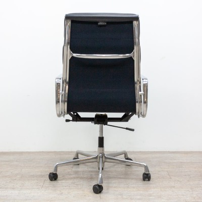 Vitra EA 219 Soft Pad cuir Noir