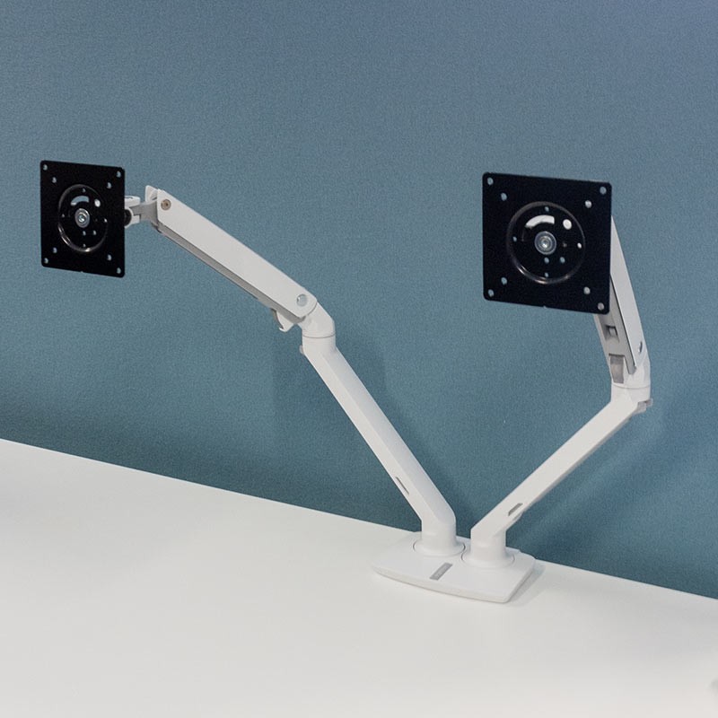 Bras double ERGOTRON MXV Blanc