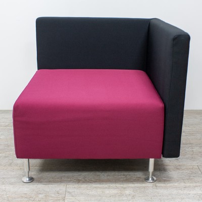 Pouf SEDUS Bordeaux et Noir