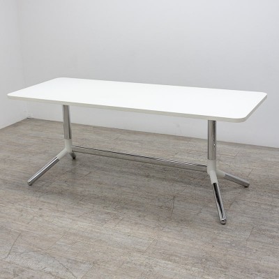 Materia Table L180 Blanc / Chromé