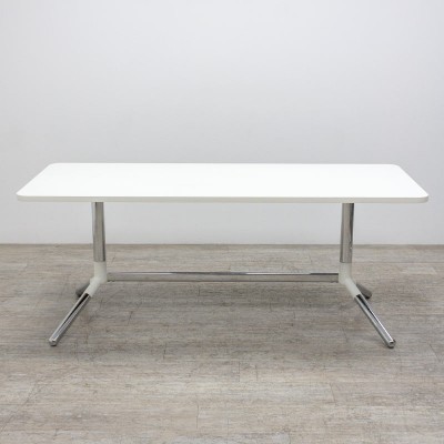Materia Table L180 Blanc / Chromé