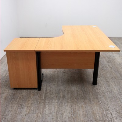 Caisson + Plan compact Gauche Hêtre