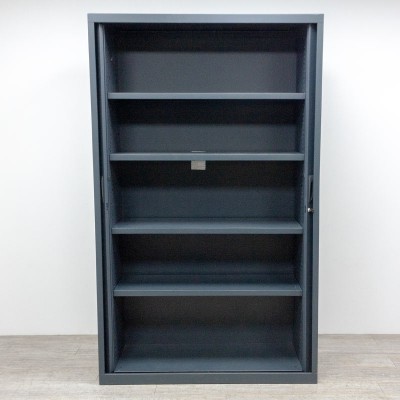 Armoire haute L120 Gris Anth. 2 Ch.