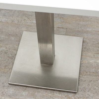Pedrali Table Inox L80 Blanc