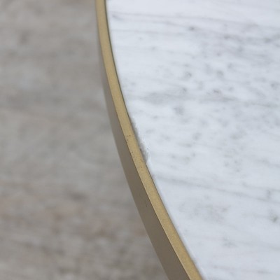 Tacchini table basse Marbre / Doré