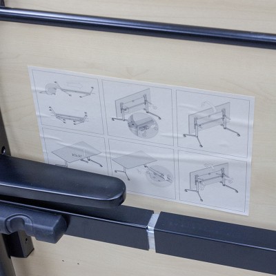 Steelcase table abattante Bouleau