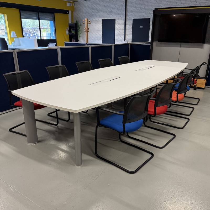 Table de réunion L400 Blanc