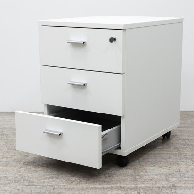 Caisson mobile 3 tiroirs Blanc