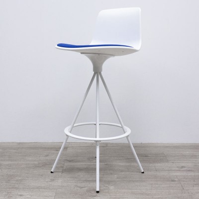 Enea Tabouret Lottus Blanc / Bleu