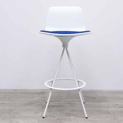 Enea Tabouret Lottus Blanc / Bleu
