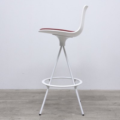 Enea Tabouret Lottus Blanc / Rouge