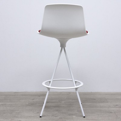 Enea Tabouret Lottus Blanc / Rouge