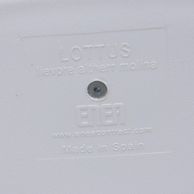 Enea Tabouret Lottus Blanc / Bleu