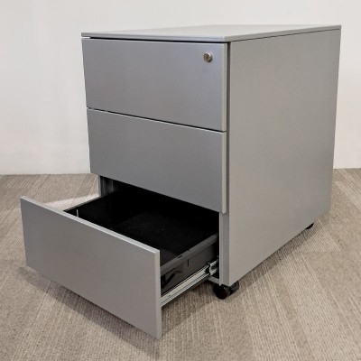 Caisson mobile 3 tiroirs Gris