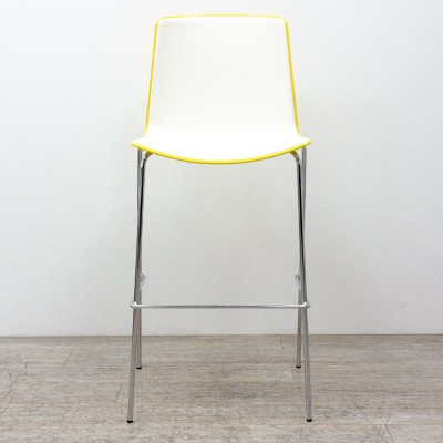 Tabouret Tweet 896 Blanc / Jaune