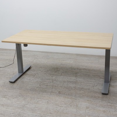 Bureau électrique L160 Chêne / Gris