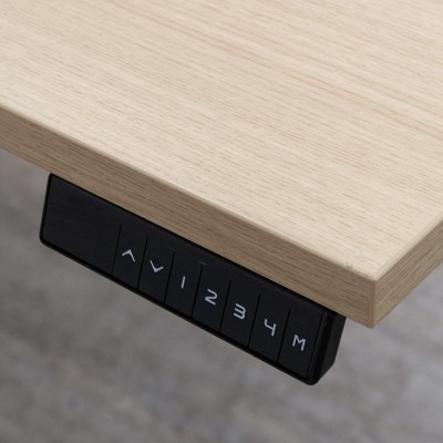 Bureau électrique L160 Chêne / Gris