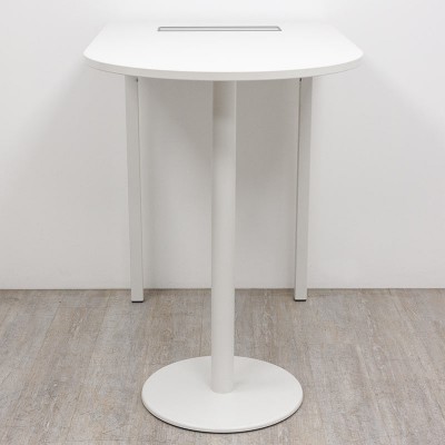 Steelcase Table haute L120 Blanc