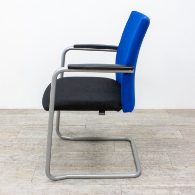 Chaise Haworth Comforto Bleu Noir