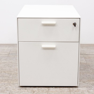 Caisson Métallique 2 Tiroirs Blanc