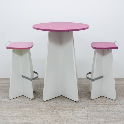 Ensemble Buronomic Rose / Blanc