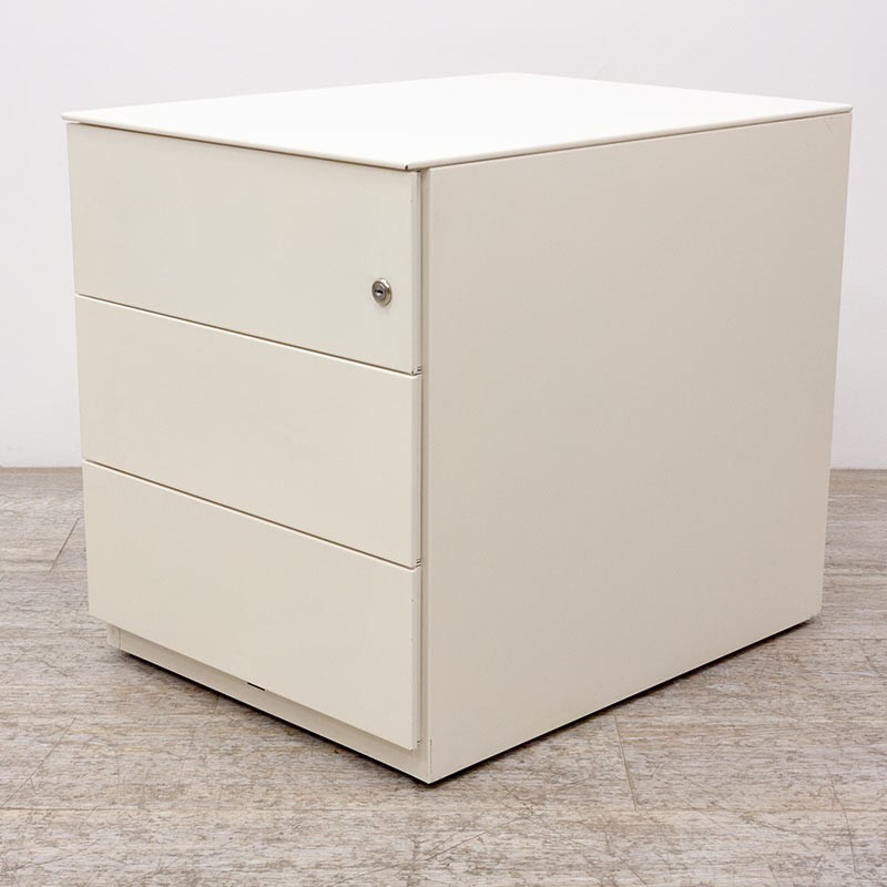 Caisson métallique 3 tiroirs Blanc