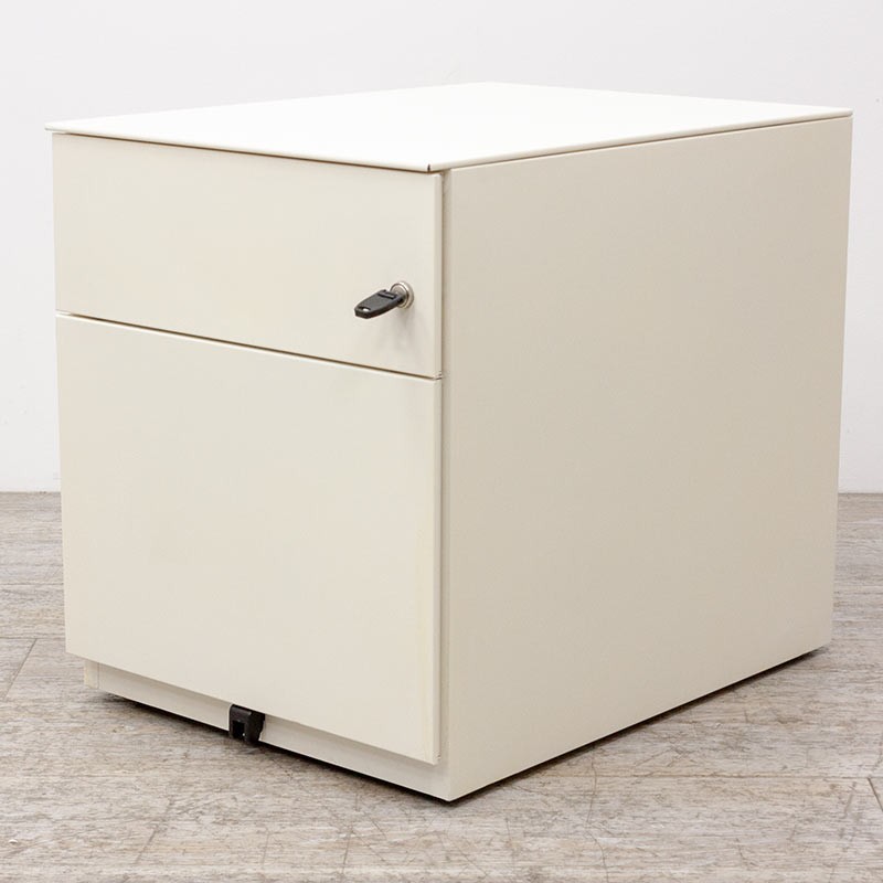 Caisson métallique 2 tiroirs Blanc