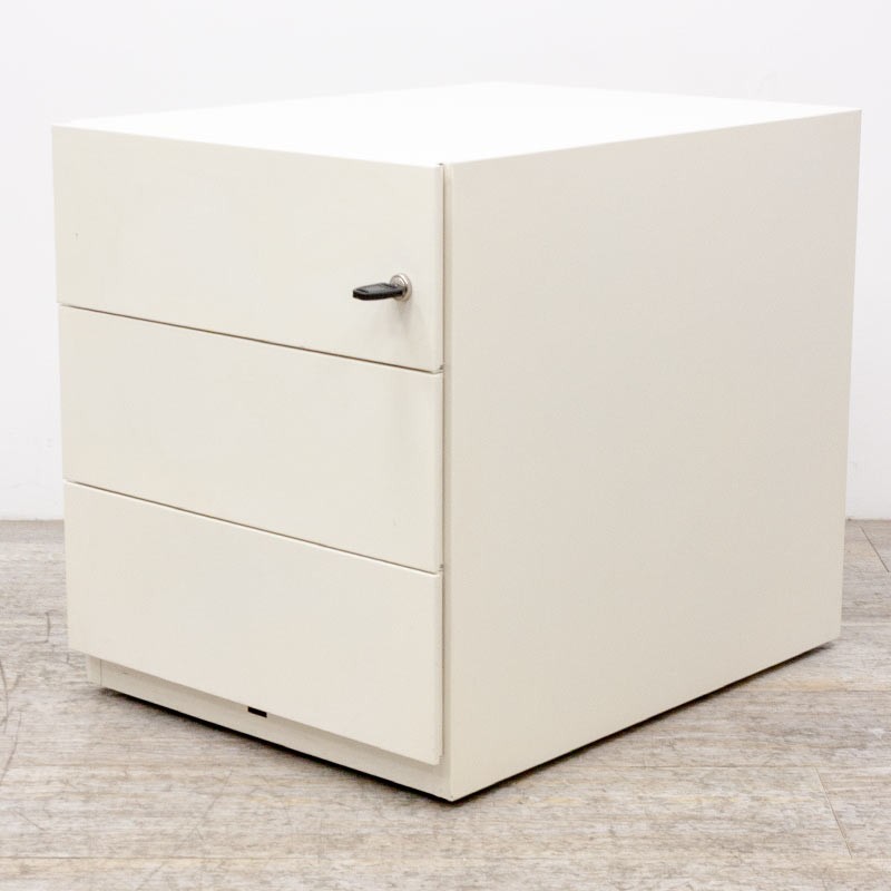 Caisson métallique 3 tiroirs Blanc