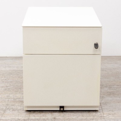 Caisson métallique 2 tiroirs Blanc