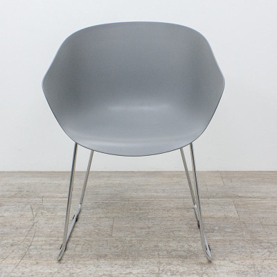 Chaise coque gris
