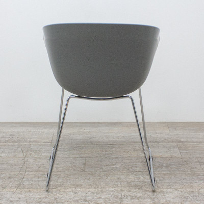 Chaise coque gris