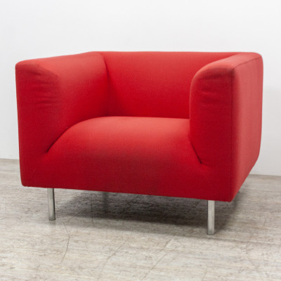 Fauteuil en tissu Rouge d'occasion reconditionné 2nd Choix