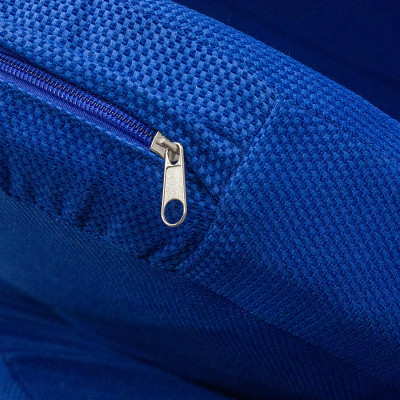 Fauteuil oeuf pivotant Bleu / Blanc