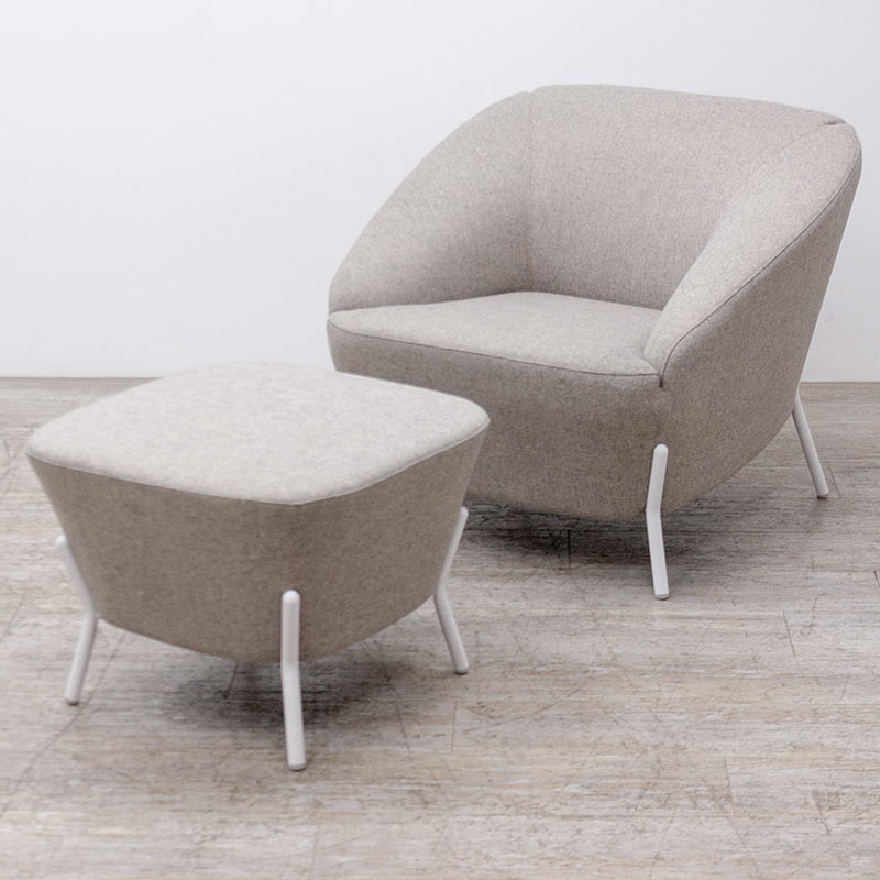 Milani Nuvola Fauteuil+Repose pieds
