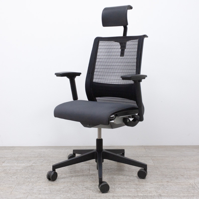 Steelcase Think V1 Gris 3D +Têtière