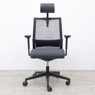 Steelcase Think V1 Gris 3D +Têtière