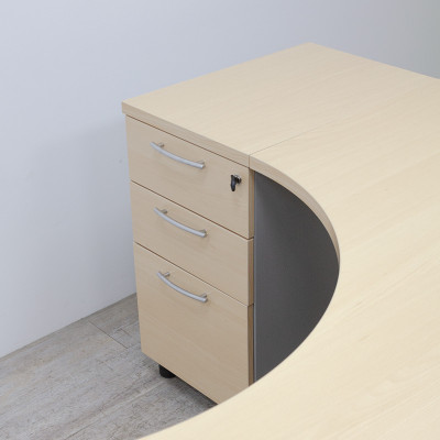 Caisson+Plan compact Gauche Hêtre C