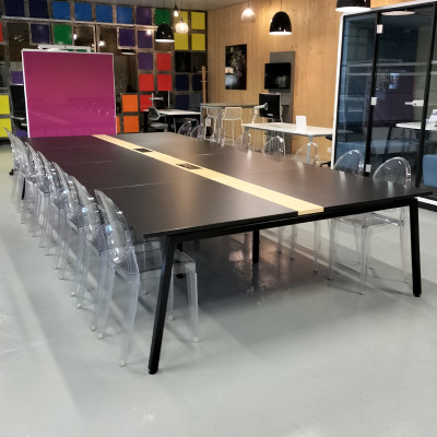 Table de réunion L440 Noir Table de réunion L440 Noir